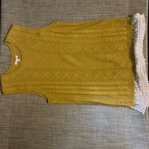 Yellow sweater tank